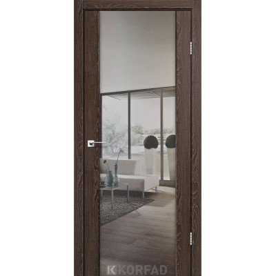 Межкомнатные Двери SR-01 зеркало серебро Korfad-4