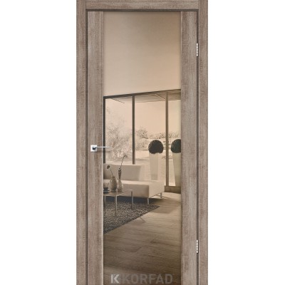 Межкомнатные Двери SR-01 зеркало бронза Korfad ПВХ плёнка-5