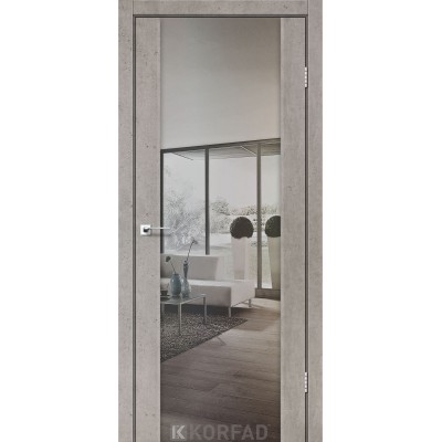 Межкомнатные Двери SR-01 зеркало серебро Korfad-6