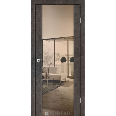 Межкомнатные Двери SR-01 зеркало бронза Korfad ПВХ плёнка-7