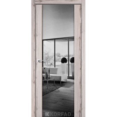 Межкомнатные Двери SR-01 зеркало графит Korfad-6