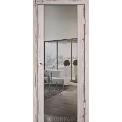 Межкомнатные Двери SR-01 зеркало серебро Korfad-8