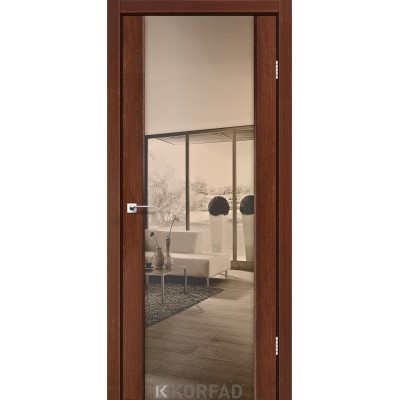 Межкомнатные Двери SR-01 зеркало бронза Korfad ПВХ плёнка-9