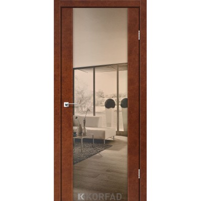 Межкомнатные Двери SR-01 зеркало бронза Korfad ПВХ плёнка-10