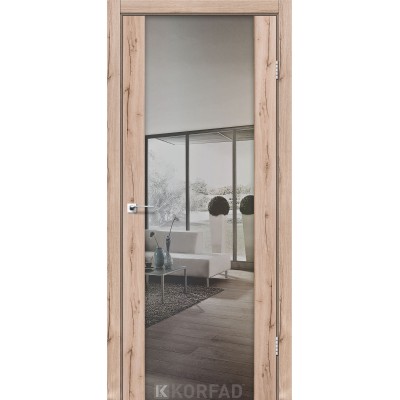 Межкомнатные Двери SR-01 зеркало серебро Korfad-11