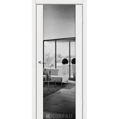 Межкомнатные Двери SR-01 зеркало графит Korfad-0
