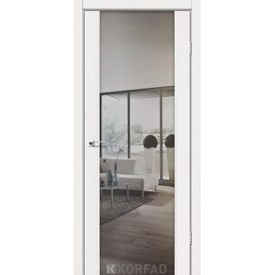 Межкомнатные Двери SR-01 зеркало серебро Korfad-14