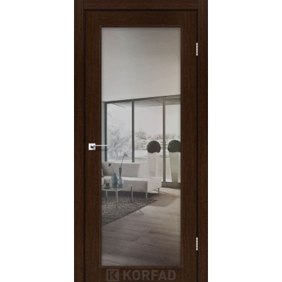 Міжкімнатні Двері SV-01 срібло триплекс дзеркало Korfad ПВХ плівка-3