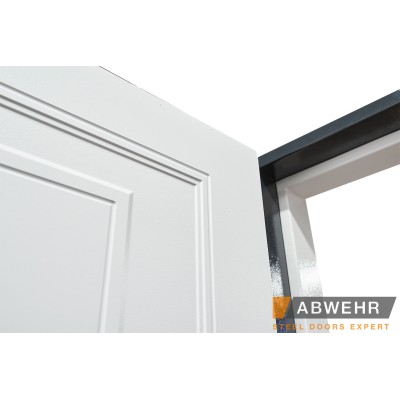 Вхідні Нестандартні двері з терморозривом Scandi (RAL 7021 + Білий), 1400-1600*2200, комплектація FRAME Abwehr-6