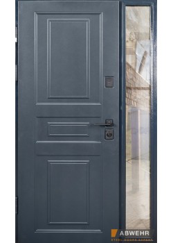 Нестандартні двері з терморозривом Scandi (RAL 7021 + Білий), до 1400*2650, комплектація FRAME Abwehr