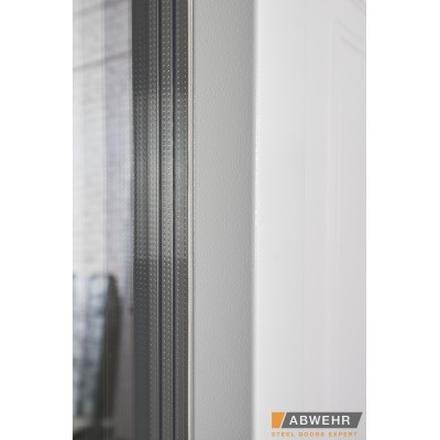 Вхідні Нестандартні двері з терморозривом Scandi (RAL 7021 + Білий), до 1400*2650, комплектація FRAME Abwehr-12