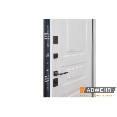 Вхідні Нестандартні двері з терморозривом Scandi (RAL 7021 + Білий), до 1400*2650, комплектація FRAME Abwehr-3