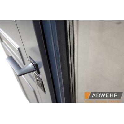 Вхідні Нестандартні двері з терморозривом Scandi (RAL 7021 + Білий), до 1400*2650, комплектація FRAME Abwehr-6