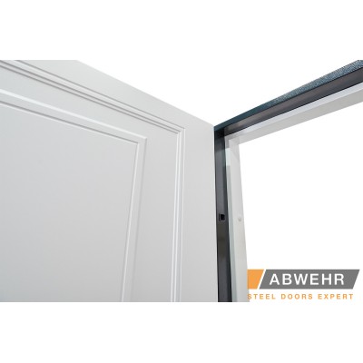 Вхідні Нестандартні двері з терморозривом Scandi (RAL 7021 + Білий), до 1400*2650, комплектація FRAME Abwehr-8