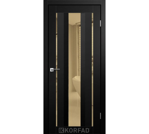 Межкомнатные Двери Korfad Aliano AL-02 Super PET Двухстороннее бронзовое зеркало ПВХ плёнка