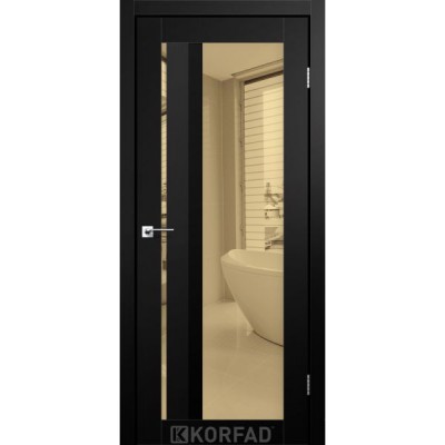 Міжкімнатні Двері AL-06 бронза BLK Super PET Korfad ПВХ плівка-3