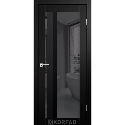 Межкомнатные Двери AL-06 графит Super PET Korfad-0