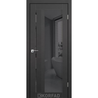 Межкомнатные Двери AL-06 графит Super PET Korfad-2