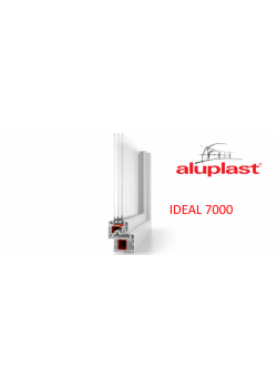 Металопластикове вікно Aluplast Ideal 7000 MD одностулкове поворотно-відкидне 600 x 1000 мм