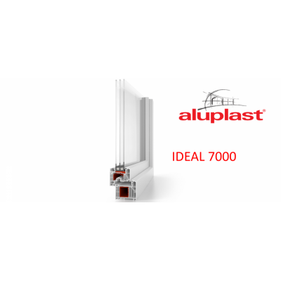 Металопластикове вікно Aluplast Ideal 7000 одностулкове поворотно-відкидне 600 x 1000 мм-1