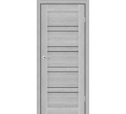 Межкомнатные Двери StilDoors Межкомнатная дверь в сборе с коробкой и фурнитурой ANTALYA Черное стекло ПВХ плёнка