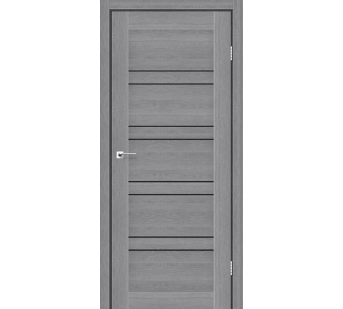 Межкомнатные Двери StilDoors Межкомнатная дверь в сборе с коробкой и фурнитурой ANTALYA Черное стекло ПВХ плёнка