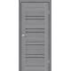 Межкомнатные Двери StilDoors Межкомнатная дверь в сборе с коробкой и фурнитурой ANTALYA Черное стекло ПВХ плёнка