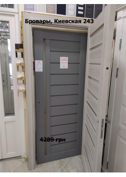Двери Bianca "Rodos" каштан серый, полотно 800, врезка под механизм