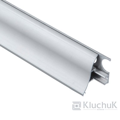 Плінтус алюмінієвий накладний 35х17 мм анод вогнутий Kluchuk-1
