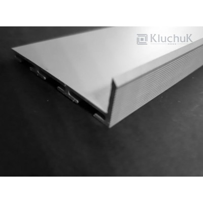 Алюминиевый плинтус скрытого монтажа 53 мм БП Kluchuk-1