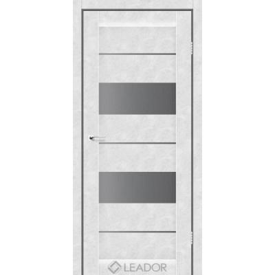 Міжкімнатні Двері Canneli сірий графіт білий бетон Leador ПВХ плівка-0