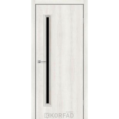 Межкомнатные Двери CORNER GLASS-01 BLK Korfad Express ПВХ плёнка-1