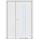 Міжкімнатні Двері Stella білий текстурний сатин білий полуторні Darumi Ламінатин-3-thumb