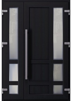 Металопластикові Двері WDS 5S Полуторні 1300*2200 мм в Ламінації