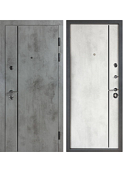 Двері К-8 МОДЕЛЬ 554 Оксид темний/Оксид світлий Булат