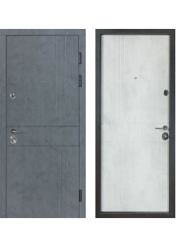 Двері B-606 Модель 250 Бетон антрацит/Оксид білий Булат