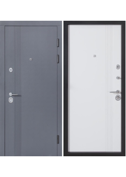 Двері B-81 Модель 172 Антрацит/Біла шагрень Булат