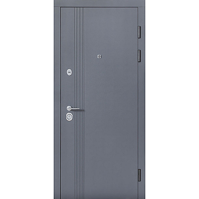 Вхідні Двері B-81 Модель 172 Антрацит/Біла шагрень Булат-1