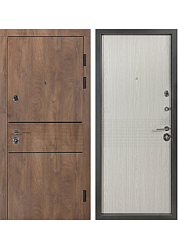 Двері B-81 Модель 564/264 Спил дерева коньячний/Венге парма (Кале) Булат