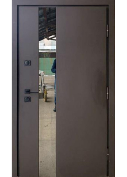 Двері Стронг Вест коричневий пісок/дуб темний Vinorit "Qdoors"