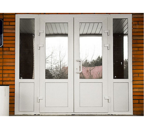 Металопластикові вхідні двері VEKA Proline з фрамугою 3000 x 2000