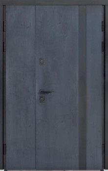 Двери ТЕРМО ХАУС 1200 мм Kale 710/265 Темный антрацит/Уличная антрацит серый Булат