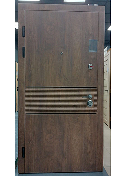 Двері B-81 Модель 564/264 Спил дерева коньячний/Венге парма (Кале), 950 мм Ліва, М18 Булат