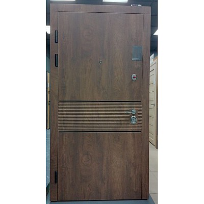 Двери B-81 Модель 564/264 Спил дерева коньячный/Венге парма (Кале), 950 мм Левая, М18 Булат-0