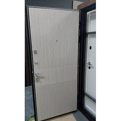 Двери B-81 Модель 564/264 Спил дерева коньячный/Венге парма (Кале), 950 мм Левая, М18 Булат-1