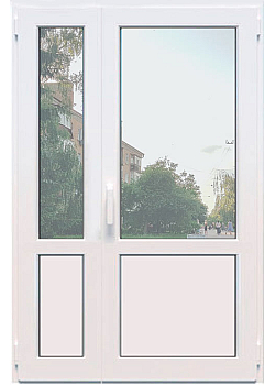 Металопластикові вхідні двері WDS 7S 1300 x 2200 мм