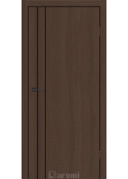 Двері Plato Line PTL-05 дуб каріні молдинг і торці алюміній чорний Darumi