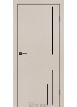 Двері Plato Line PTL-06 димчастий краст молдинг і торці алюміній чорний Darumi