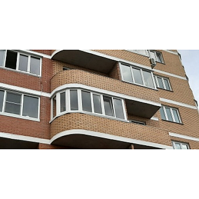 Круглий балкон WDS 76MD Холодне засклення-0