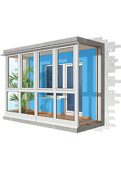 Балкон под ключ с отделкой Steko